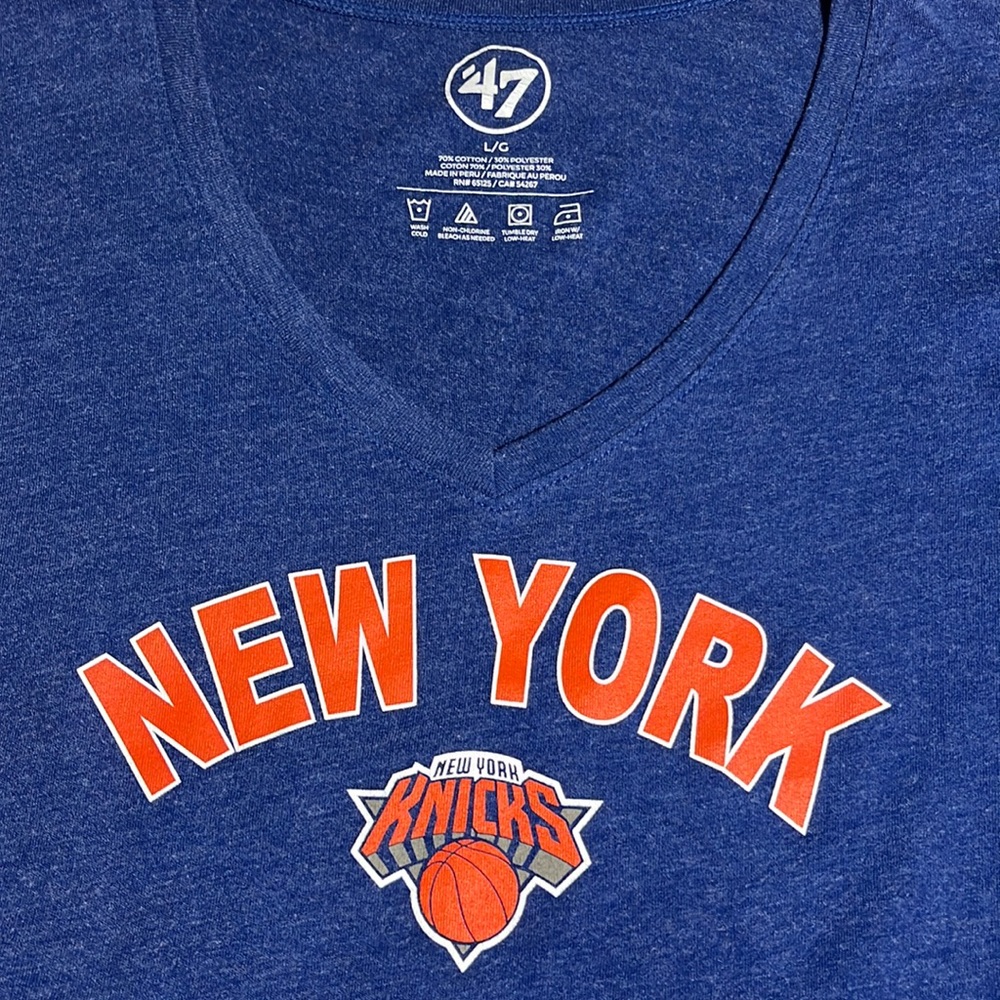 47 Brand New York Knicks Basketball Tee Shirt